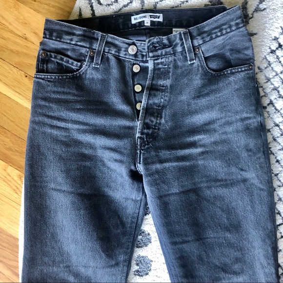 Re/done levis leandra cropped flare faded black 26 - Picture 4 of 9